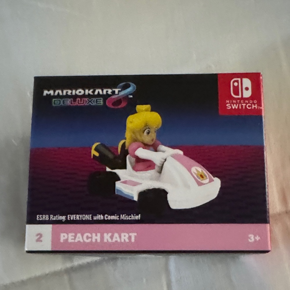 Nintendo McDonald’s toy Mario Kart 8 Deluxe Peach Kart - Pink and White